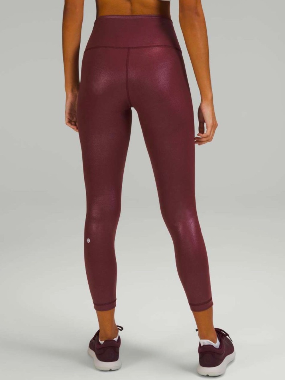 Lululemon Wunder Train High-Rise Tight in Radiate Foil Print Red Merlot size 12